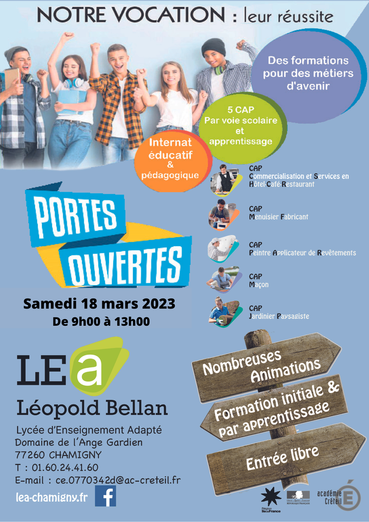 EREAlea "Léopold Bellan", Domaine de l'ange gardien, 77260 Chamigny